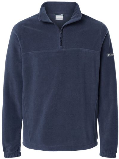 Am image of a Custom Columbia Mens Steens Mountain Half Zip in Collegiate Navy!