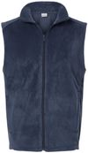 Am image of a Custom Columbia Mens Steens Mountain Vest in Collegiate Navy!