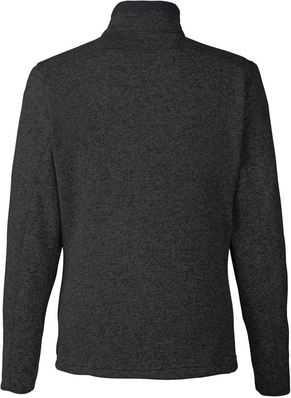 Am image of a Custom Columbia Mens Sweater Weather Full Zip in Black Heather!