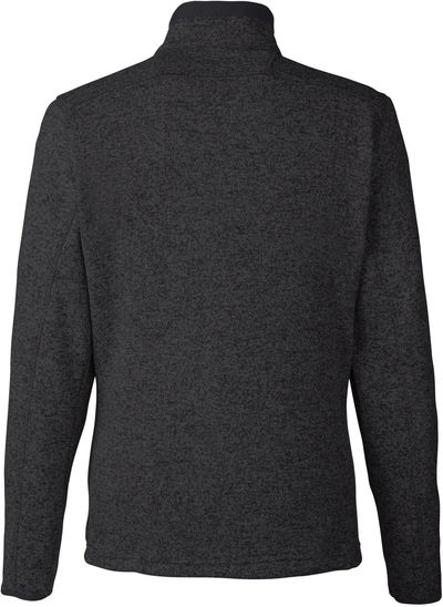 Am image of a Custom Columbia Mens Sweater Weather Full Zip in Black Heather!