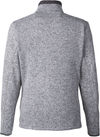 Am image of a Custom Columbia Mens Sweater Weather Full Zip in Dark Stone Heather!