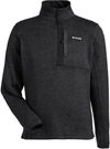 Am image of a Custom Columbia Mens Sweater Weather Half Zip in Black!