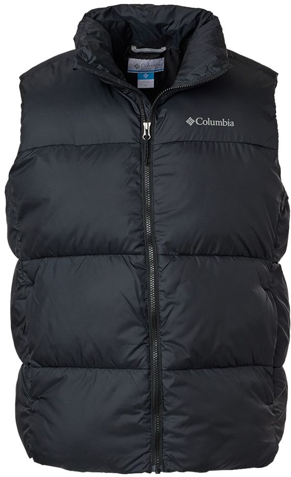 Am image of a Custom Columbia Puffect Vest in Black!