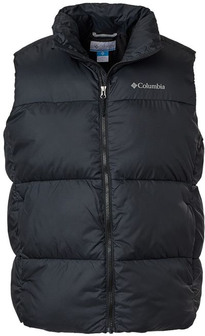 Am image of a Custom Columbia Puffect Vest in Black!