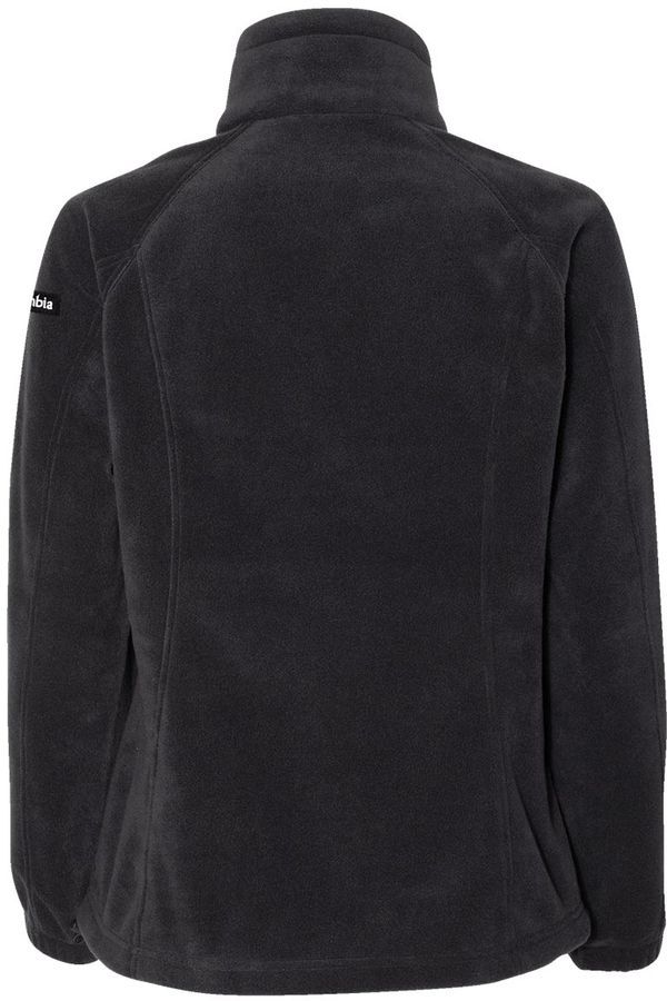 Am image of a Custom Columbia Women Benton Springs Fleece Full Zip Jacket in Black!