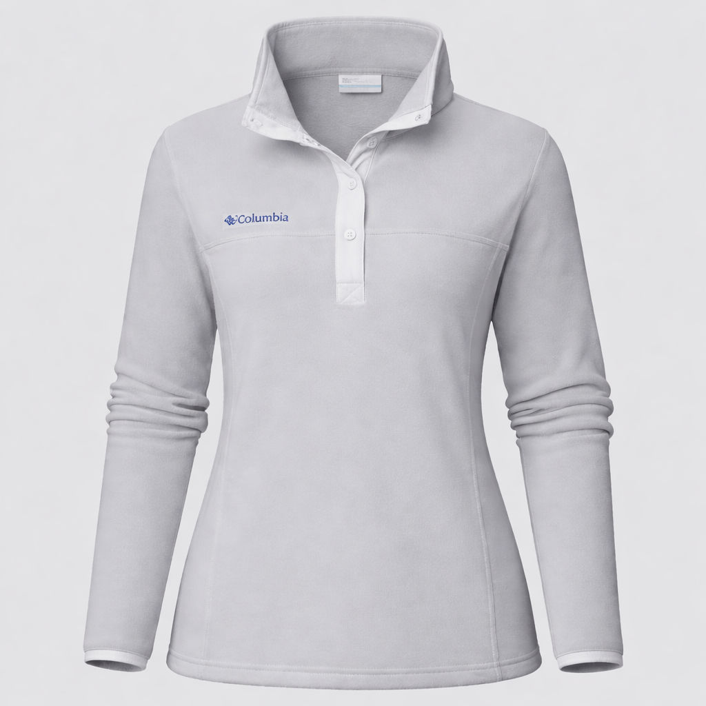 Columbia Womens Benton Springs Half Snap Fleece Pullover in Cool Grey