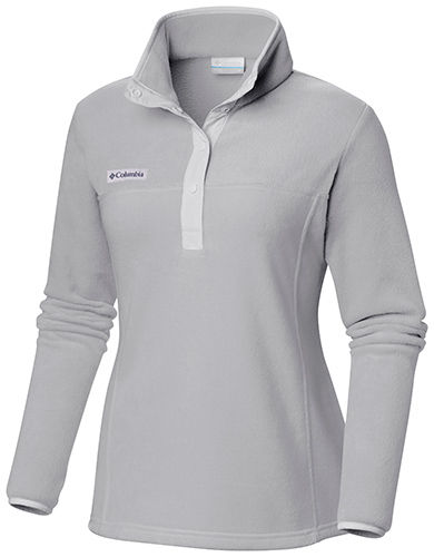 Columbia Womens Benton Springs Half Snap Fleece Pullover in Cool Grey