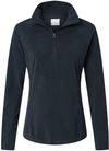 An image of a Custom Columbia Womens Glacial Fleece Half Zip Pullover in Black!