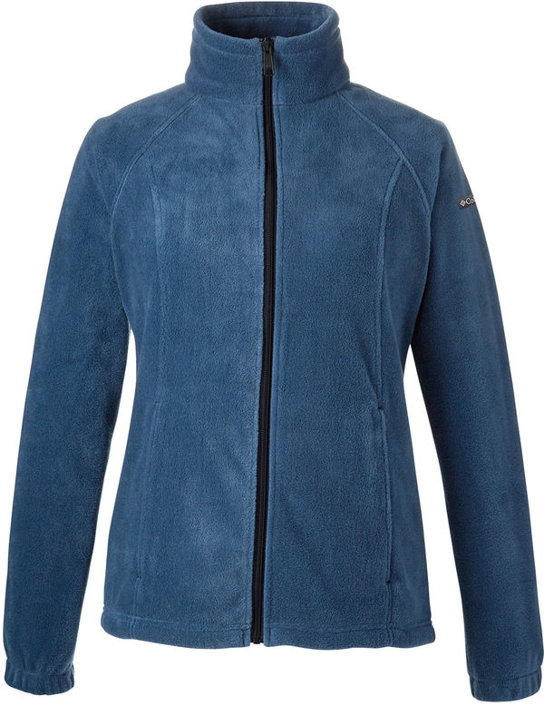An image of a Custom Columbia Women Benton Springs Fleece Full Zip Jacket in Columbia Navy!