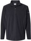 An image of a Custom Columbia  Mens Klamath Range Half Zip Pullover in Black!