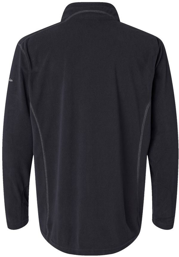 An image of a Custom Columbia  Mens Klamath Range Half Zip Pullover in Black!
