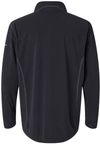 An image of a Custom Columbia  Mens Klamath Range Half Zip Pullover in Black!