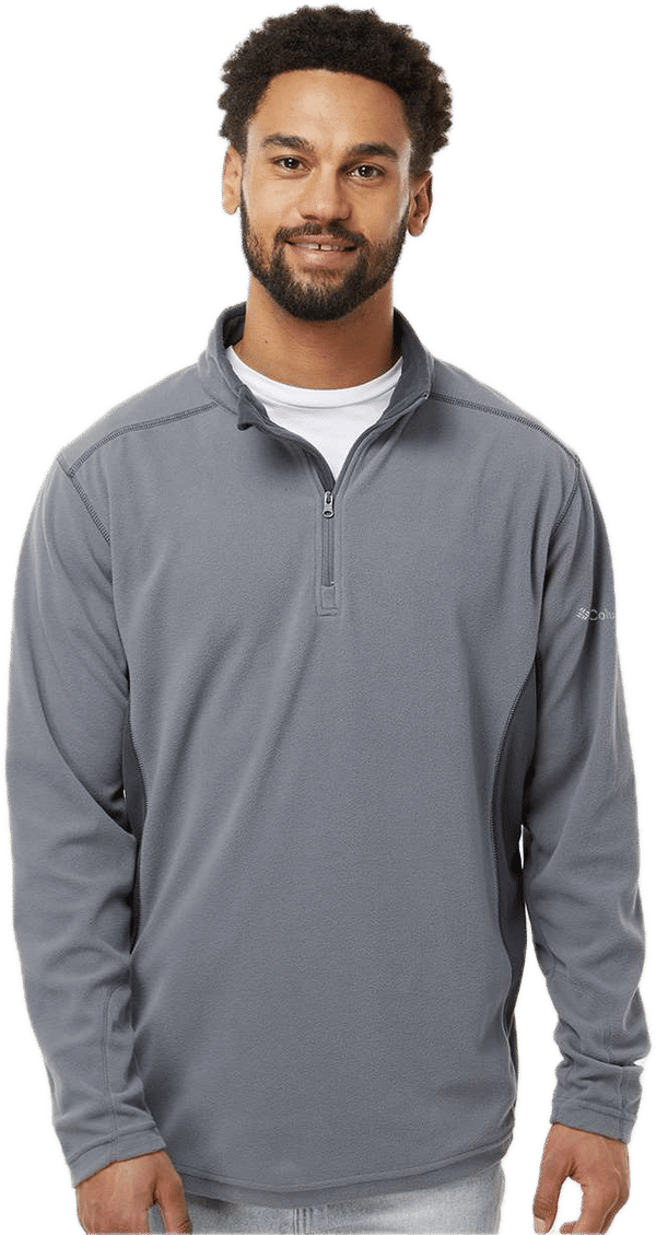 An image of a Custom Columbia  Mens Klamath Range Half Zip Pullover!