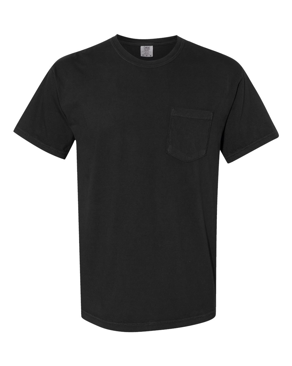 Comfort Colors Adult Heavyweight RS Pocket T Shirt in Black