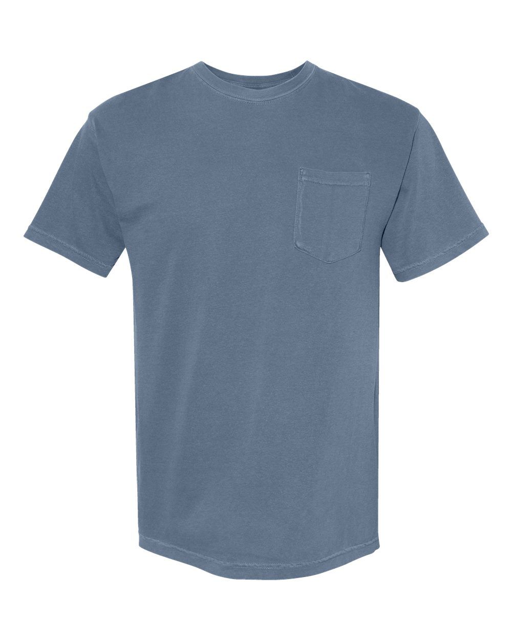 Comfort Colors Adult Heavyweight RS Pocket T Shirt in Blue Jean