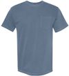 Am image of a Custom Comfort Colors Adult Heavyweight RS Pocket T Shirt in Blue Jean!
