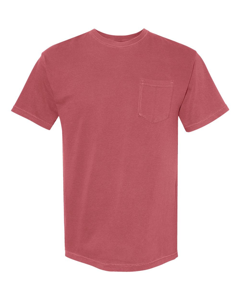 Comfort Colors Adult Heavyweight RS Pocket T Shirt in Crimson