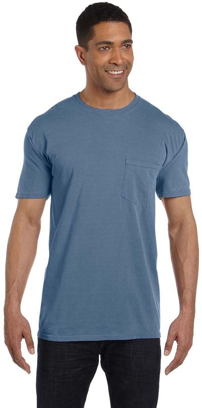 An image of a Custom Comfort Colors Adult Heavyweight RS Pocket T Shirt!