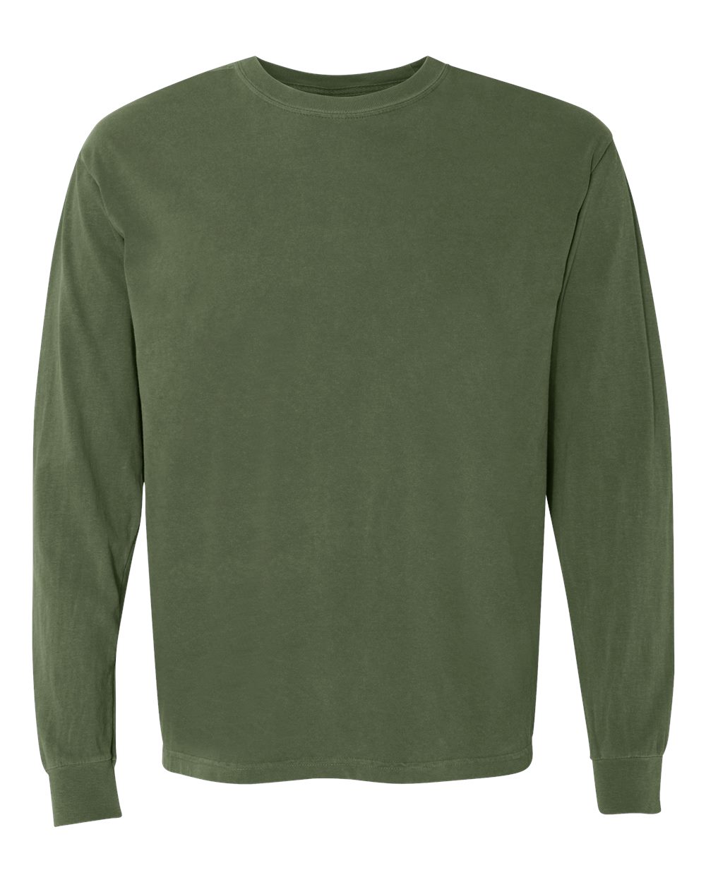 Comfort Colors Garment Dyed Heavyweight Long Sleeve T Shirt in Hemp