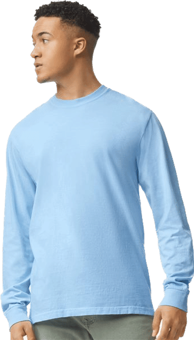 An image of a Custom Comfort Colors Garment Dyed Heavyweight Long Sleeve T Shirt!