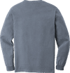 An image of a Custom Comfort Colors Heavyweight Ring Spun Long Sleeve Pocket Tee in Blue Jean!