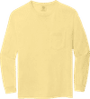 An image of a Custom Comfort Colors Heavyweight Ring Spun Long Sleeve Pocket Tee in Butter!