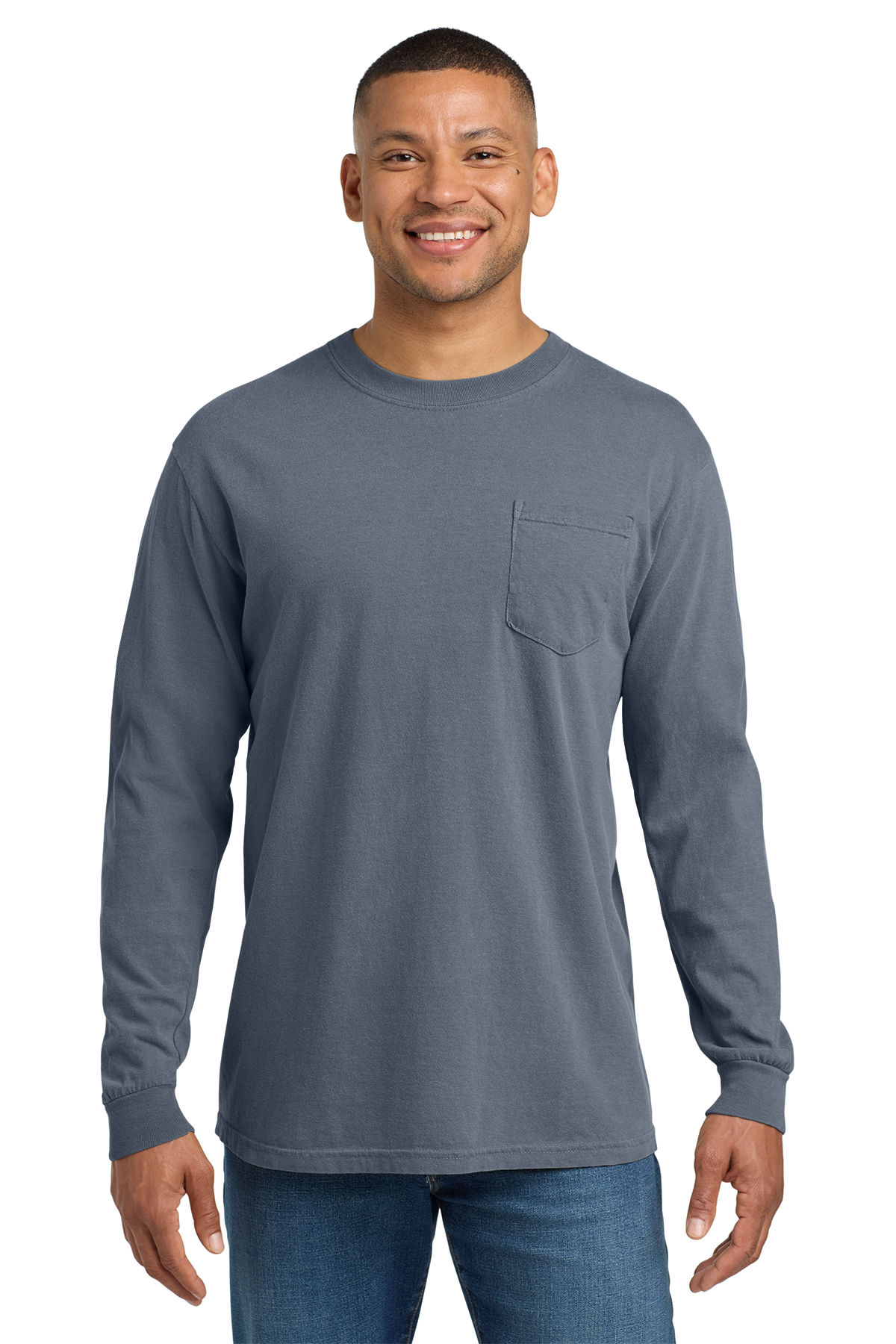 Comfort Colors Heavyweight Ring Spun Long Sleeve Pocket Tee