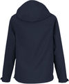 Am image of a Custom Core365 Ladies Packable Rain Jacket in Classic Navy!