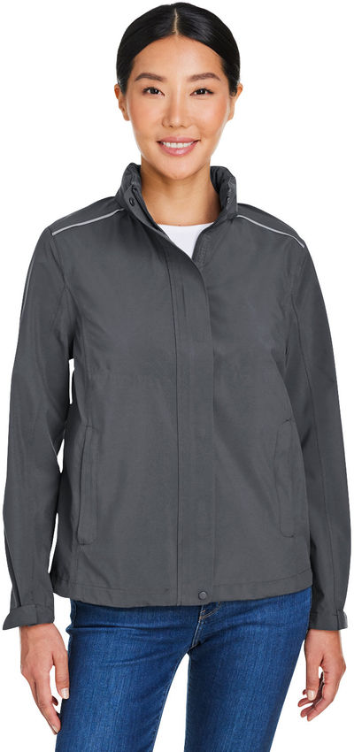 An image of a Custom Core365 Ladies Packable Rain Jacket!