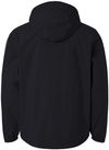An image of a Custom Core365 Mens Barrier All Season Jacket in Black!