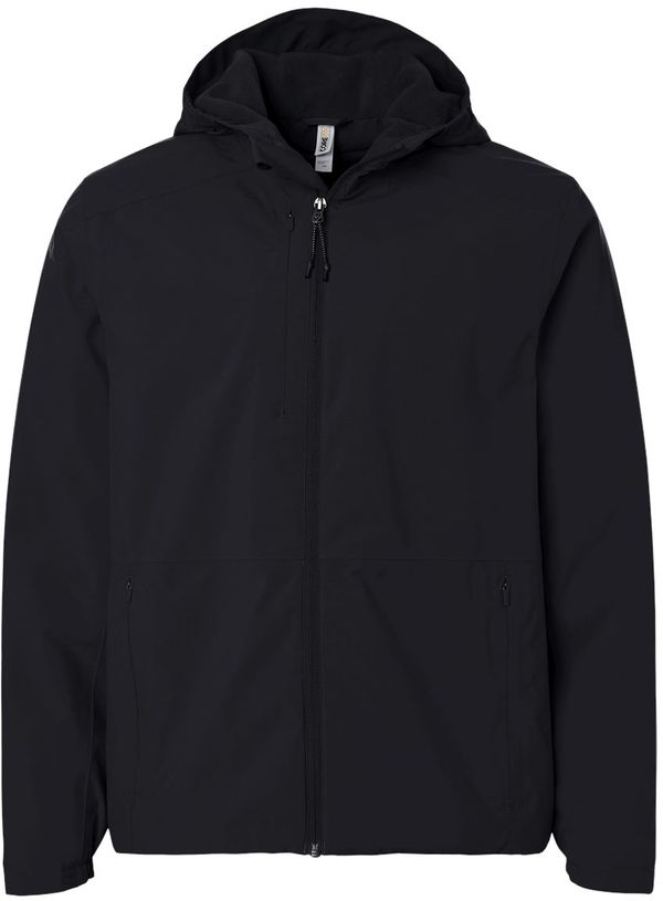 An image of a Custom Core365 Mens Barrier All Season Jacket in Black!