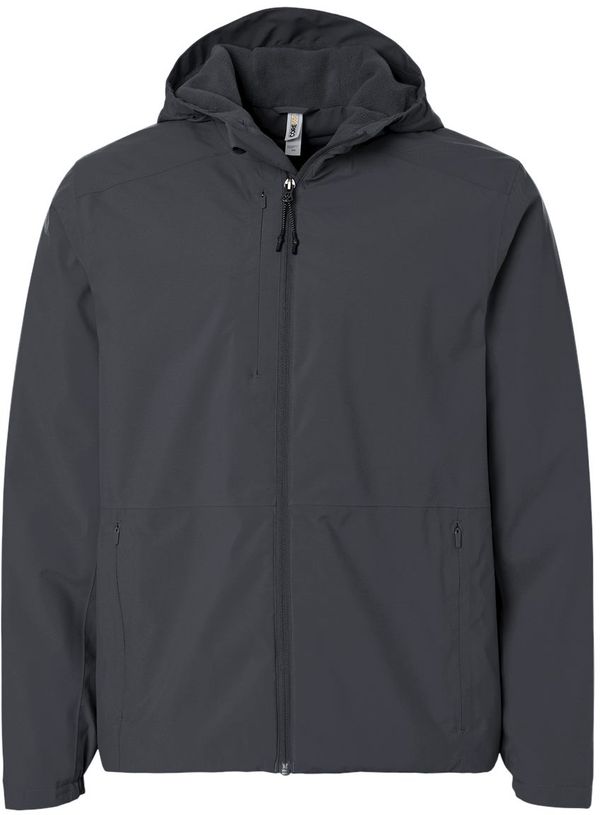 An image of a Custom Core365 Mens Barrier All Season Jacket in Carbon!