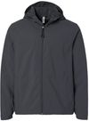 An image of a Custom Core365 Mens Barrier All Season Jacket in Carbon!