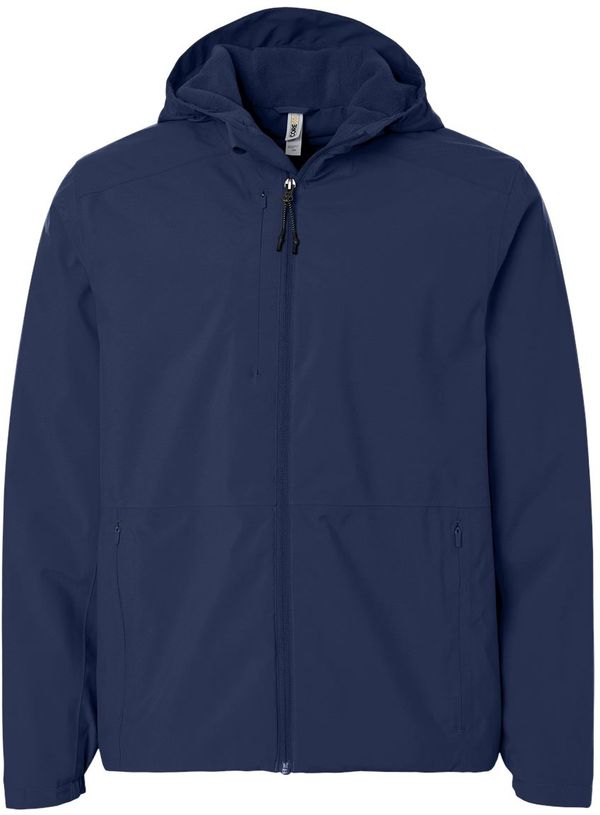 An image of a Custom Core365 Mens Barrier All Season Jacket in Classic Navy!