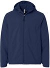 An image of a Custom Core365 Mens Barrier All Season Jacket in Classic Navy!
