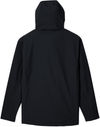 Am image of a Custom Core365 Mens Barrier Rain Jacket in Black!