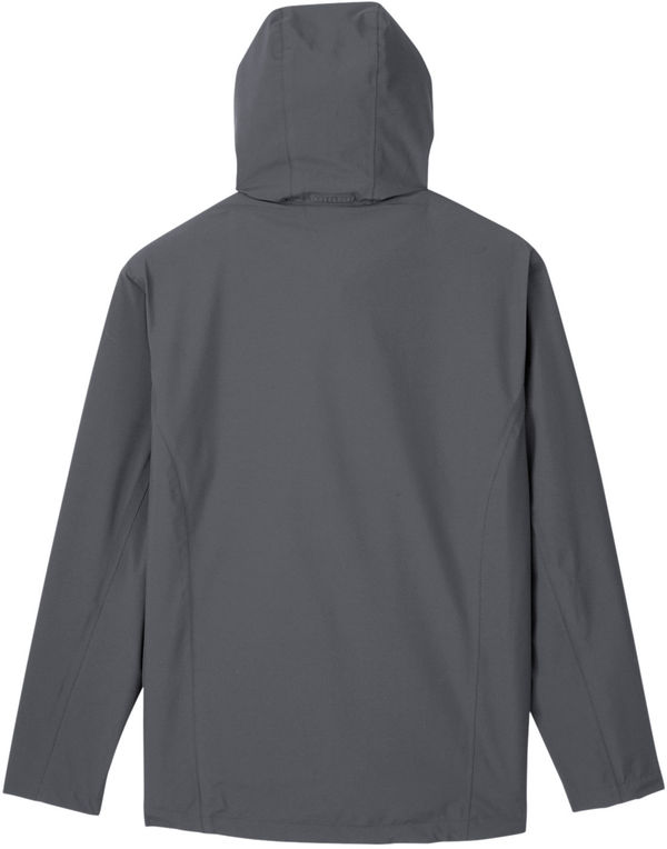 Am image of a Custom Core365 Mens Barrier Rain Jacket in Carbon!
