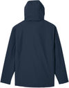 Am image of a Custom Core365 Mens Barrier Rain Jacket in Classic Navy!