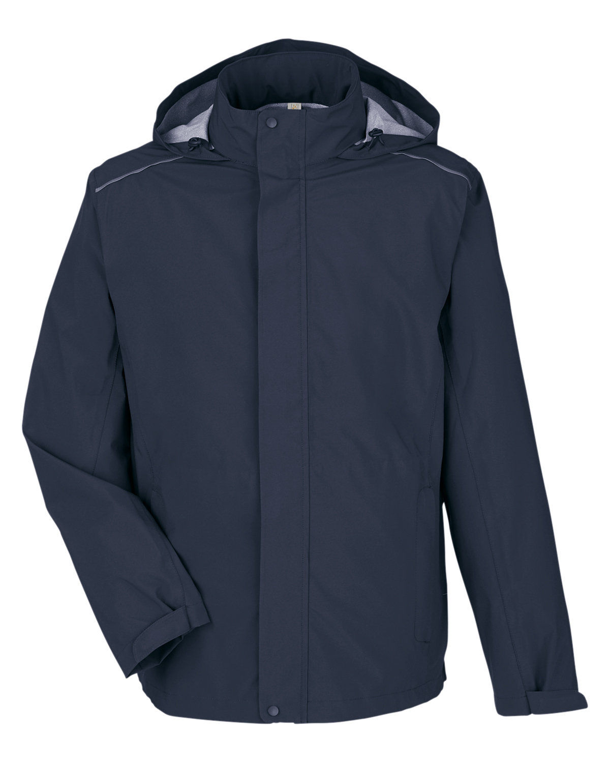Core365 Mens Barrier Rain Jacket in Classic Navy