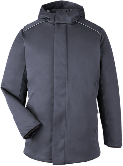 Am image of a Custom Core365 Unisex Techno Lite Flat Fill Insulated Jacket in Carbon!