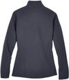 Am image of a Custom Core365 Ladies Cruise Two Layer Fleece Bonded Soft Shell Jacket in Carbon!