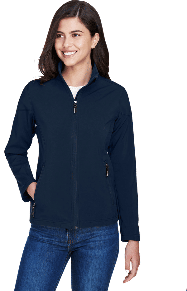 An image of a Custom Core365 Ladies Cruise Two Layer Fleece Bonded Soft Shell Jacket!