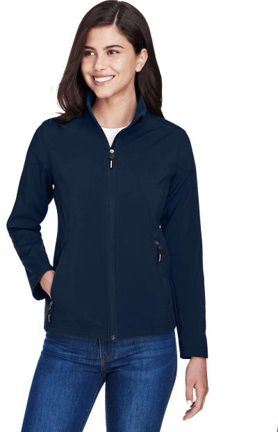 An image of a Custom Core365 Ladies Cruise Two Layer Fleece Bonded Soft Shell Jacket!