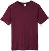 An image of a Custom Core 365 Adult Fusion ChromaSoft Performance T Shirt in Burgundy!