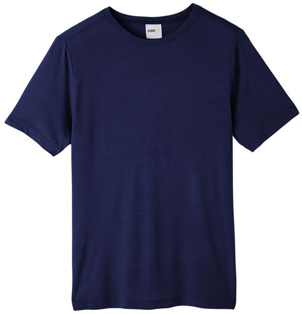 An image of a Custom Core 365 Adult Fusion ChromaSoft Performance T Shirt in Classic Navy!