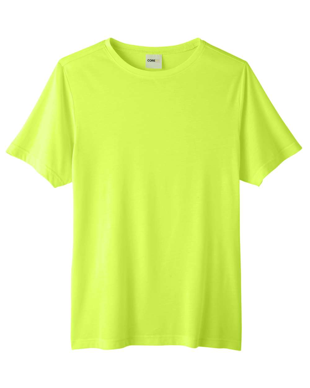 Core 365 Adult Fusion ChromaSoft Performance T Shirt in Safety Yellow