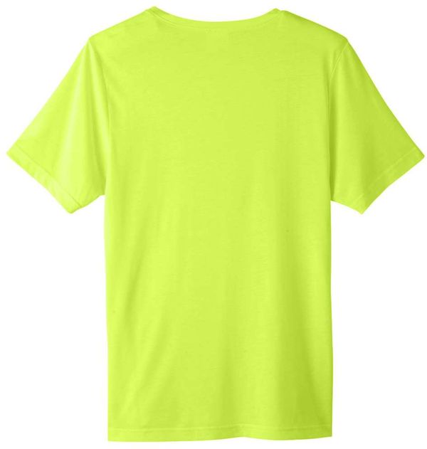 An image of a Custom Core 365 Adult Fusion ChromaSoft Performance T Shirt in Safety Yellow!