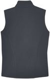 An image of a Custom Core 365 Ladies' Cruise Two Layer Fleece Bonded Soft Shell Vest in Carbon!