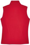 An image of a Custom Core 365 Ladies' Cruise Two Layer Fleece Bonded Soft Shell Vest in Classic Red!