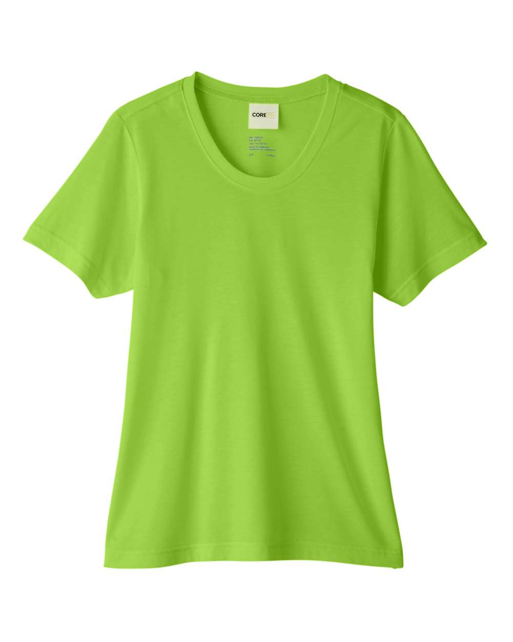 Core 365 Ladies' Fusion ChromaSoft™ Performance T Shirt in Acid Green